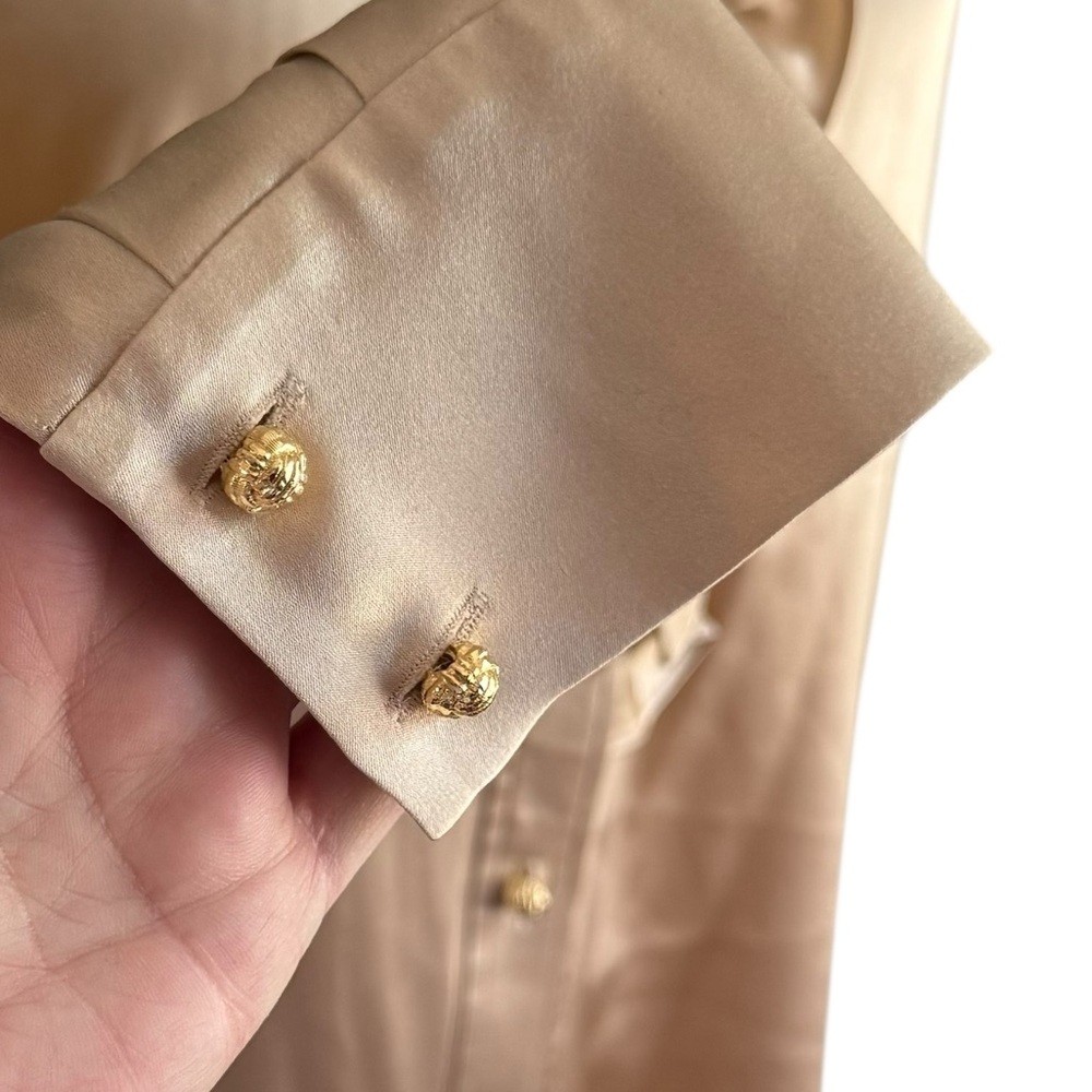 St. John Collection Silk Ruffle Blouse - Picture 4 of 8